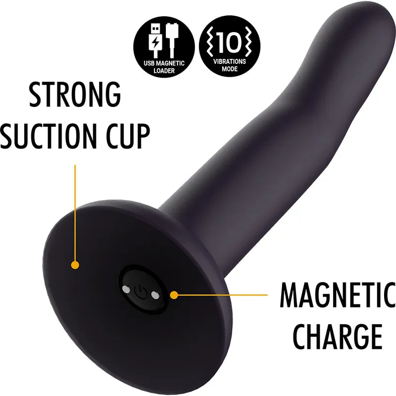 Gode vibrant silicone violet spatial, forme ergonomique, télécommande sans fil, change de couleur avec la température.