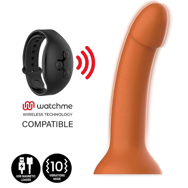 gode vibrant silicone doré médical réaliste douceur luxueux esthétique vibrations puissantes réglables ventouse solide rechargeable magnétique