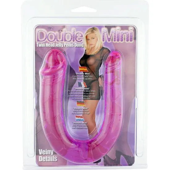 godemichet double tête gélatine flexible souple réaliste veiné texturé longueur trente centimètres insérable polyvalent ambidextre stimulation vaginale anale