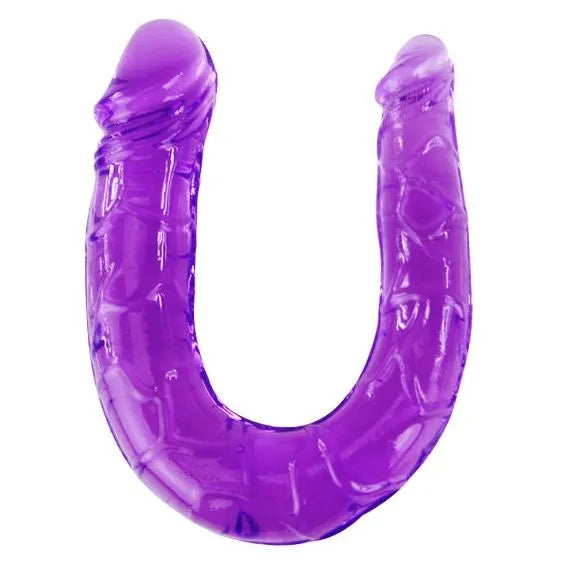 godemichet double tête gélatine ultrasouple 290 millimètres longueur 35 millimètres diamètre polyvalent vaginal anal pénétrations simultanées texture réaliste douce ergonomique
