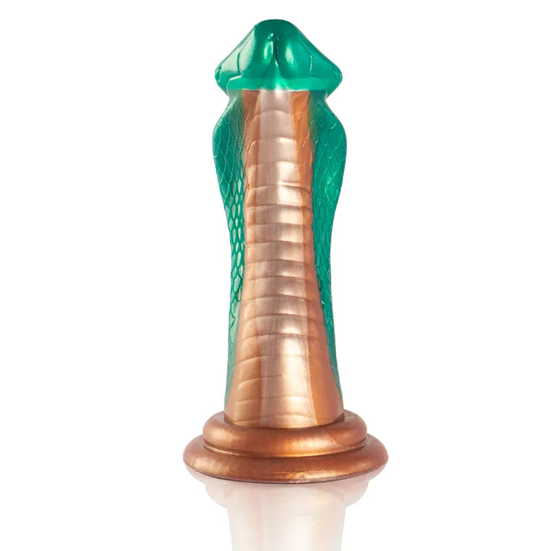 Godemichet silicone mythologie grecque, couleurs vives, forme sculptée, base antidérapante, télécommande incluse.