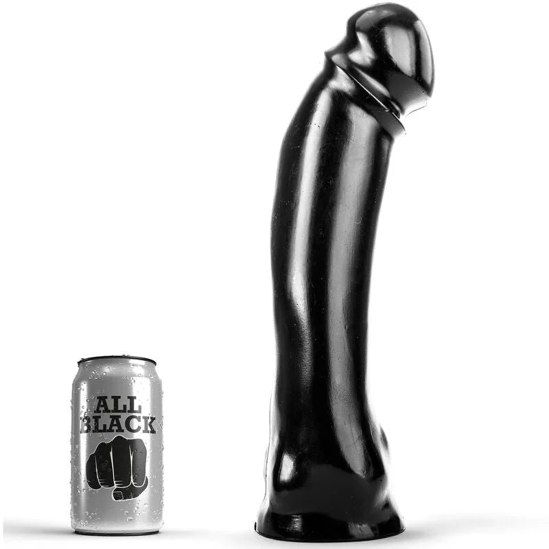 godemichet long noir hypoallergénique sans phtalates pvc robuste ferme lisse polyvalent vaginal anal compatible silicone eau discret nettoyage facile hygiène