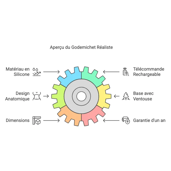 Godemichet réaliste silicone veiné 17cm, ventouse puissante, télécommande multifréquence, hypoallergénique.