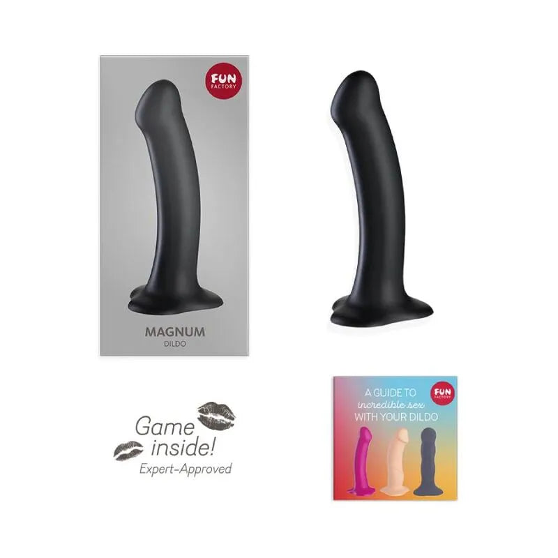 Godemichet noir incurvé silicone 18cm stimulation prostate point G, ventouse, harnais, étanche, ergonomique.