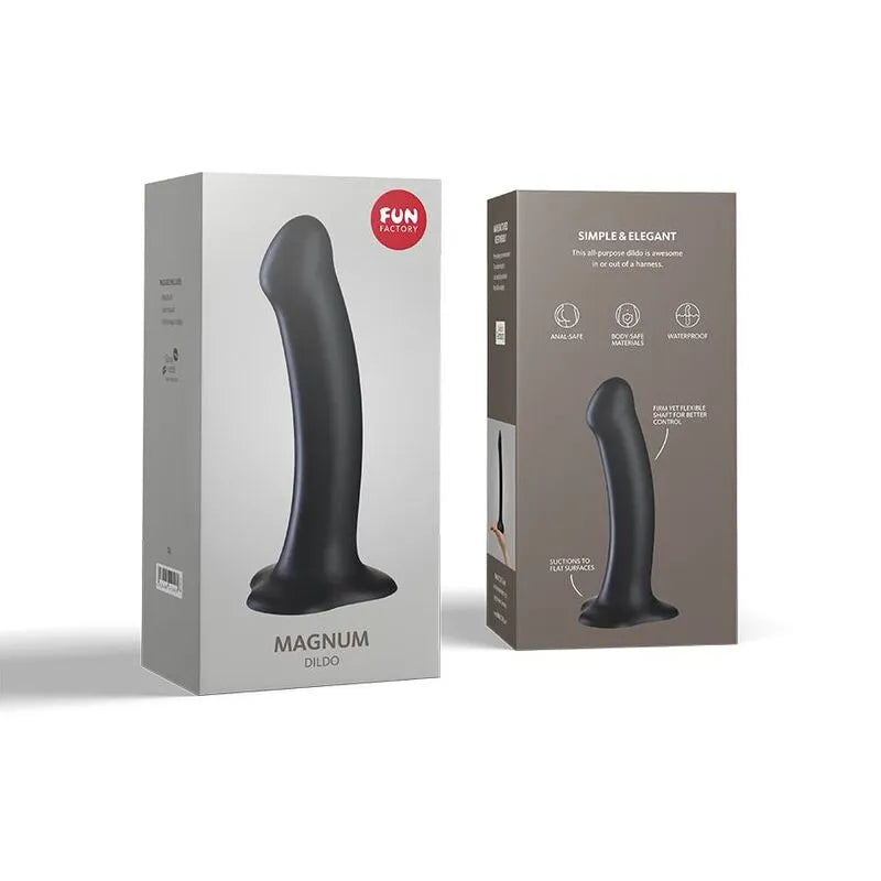 Godemichet incurvé noir 18cm silicone médical, stimulation prostate/point G, ventouse, harnais, étanche, ergonomique.