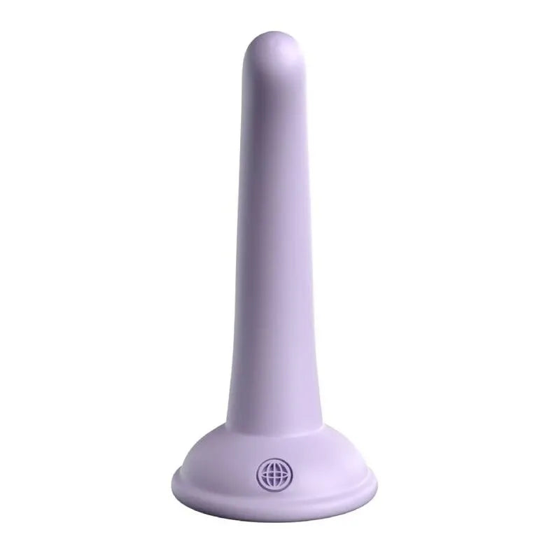 Godemichet silicone platine violet avec ventouse ultra-résistante, forme ergonomique, fixation mains libres.