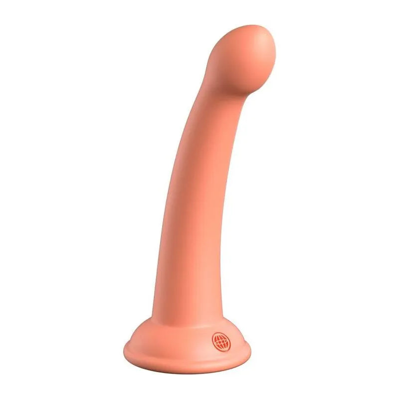 Godemichet silicone platine rose avec ventouse puissante, forme ergonomique, surface lisse, compatible harnais.