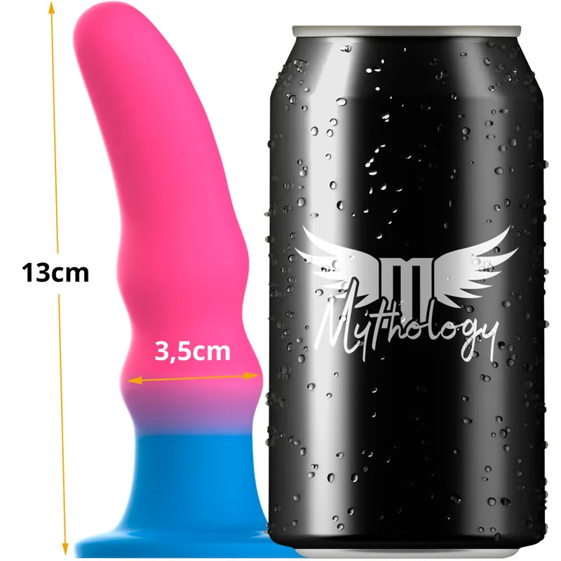 godemichet silicone haute qualité stimulation anale néon protubérances marquées base aspiration fixation surfaces lisses longueur13cm insérable11cm diamètre35mm dose unique lubrifiant