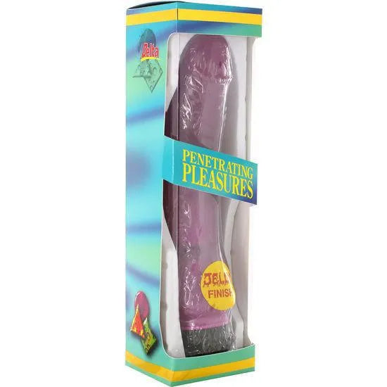 Godemichet vibrant noir réaliste 20cm, texture souple, gélatine, vibrations puissantes, ergonomique, étanche, piles AA.