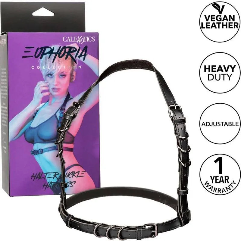 Harnais Licou Cuir Végétalien Ajustable Élégant