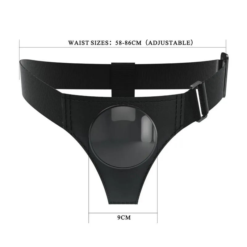 Harnais étanche noir en caoutchouc polyuréthane, ceinture ajustable, joint torique extensible, pour débutants et experts.