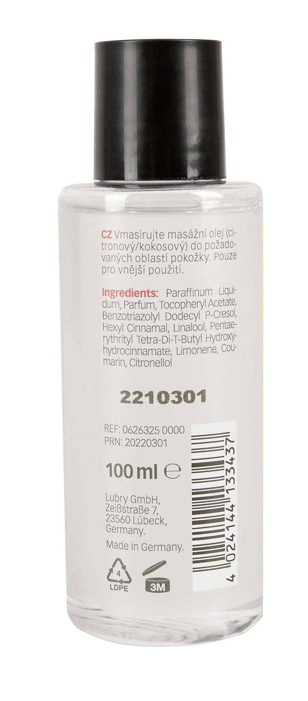 Huile De Massage Érotique Citron Vert Noix De Coco