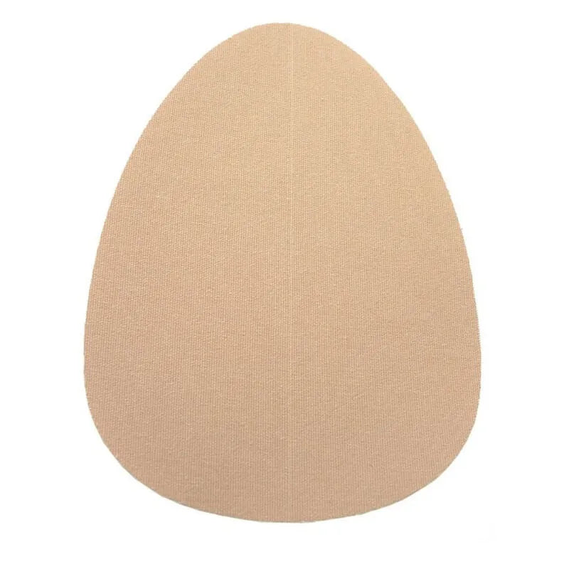 Coussinet lifting seins beige, forme ovale, coton naturel adhésif, imperméable, hypoallergénique, sans bretelles.