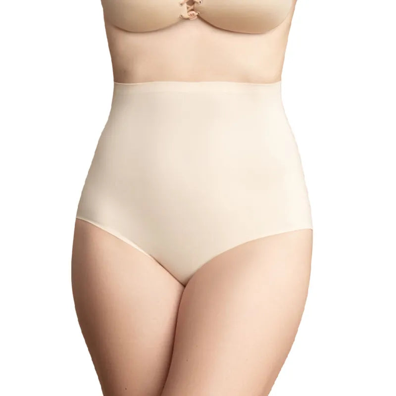 culotte rembourrée taille haute effet galbant microtissu extensible confort maintien silhouette harmonieuse contrôle ventre discrète mousse sensuelle invisible