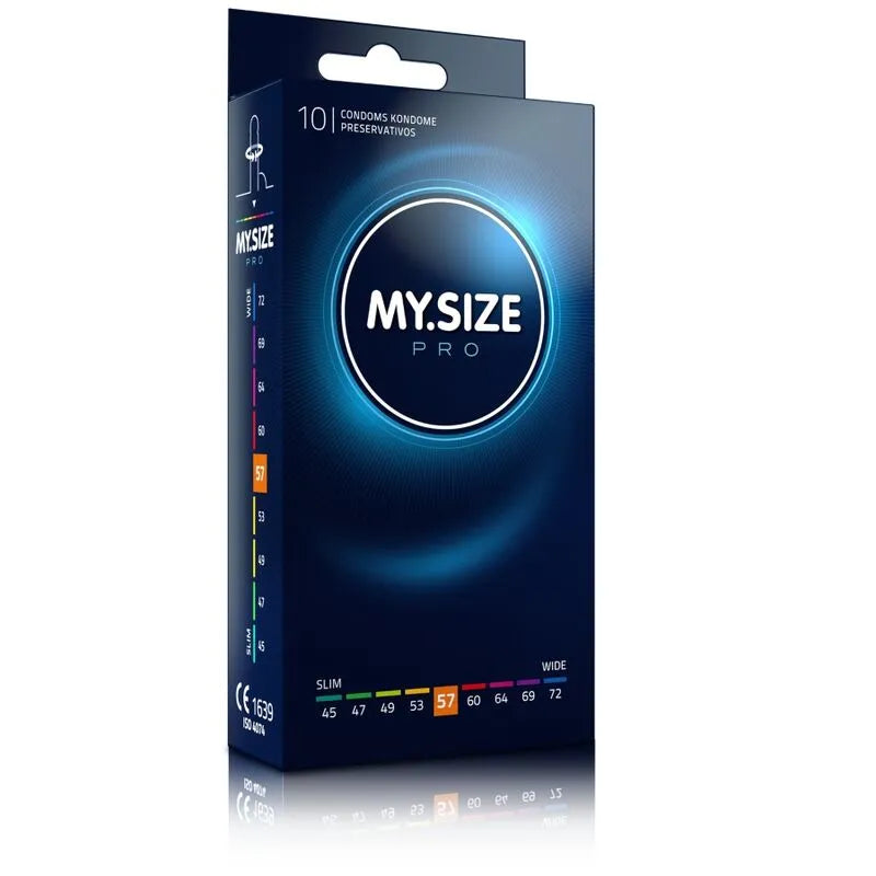 Préservatifs vegan ultra-sensibles sur mesure 57 mm MY SIZE PRO 10 unités