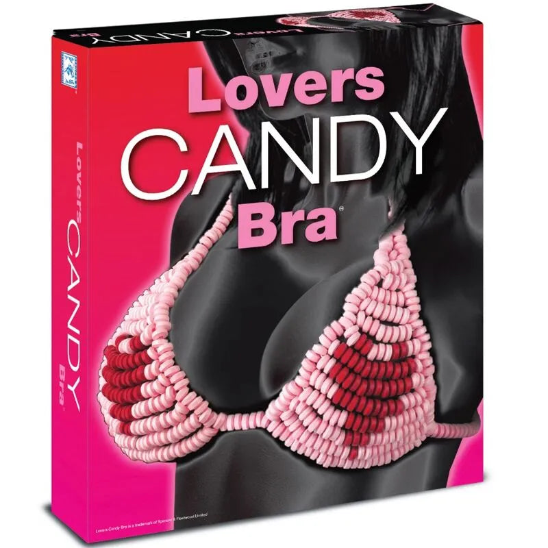 Soutien-gorge comestible cœur Saint-Valentin saveur Tutti Frutti adaptable
