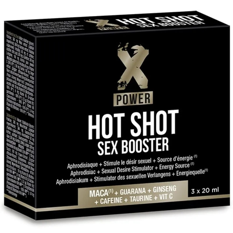 Shot énergétique naturel libido Maca Ginseng Guarana augmenter désir sexuel 60 ml