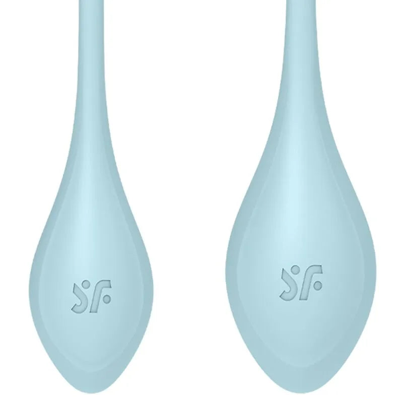 Ensemble de dilatateurs Yoni Power 2 bleu en silicone médical, trois tailles progressives pour entraînement du plancher pe...