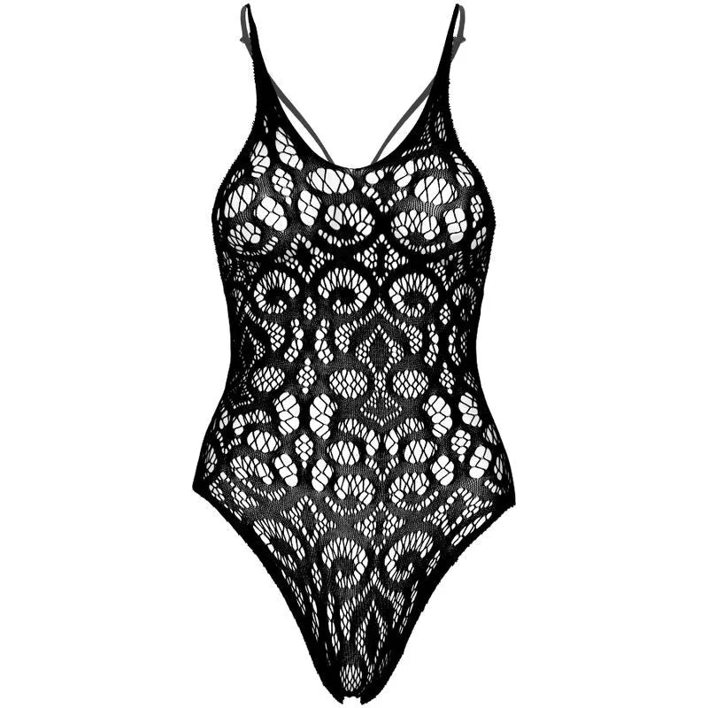 lingerie sexy dentelle noire sans couture bretelles dos nu féminine élégante confortable extensible moulante transparente taille unique