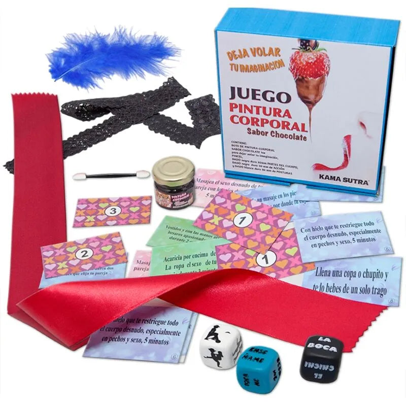 Diablo Picante jeu dés érotiques peinture corporelle chocolat célébrations adultes