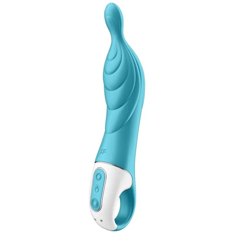 Vibrateur Satisfyer Amazing 2 Turquoise stimulation point A profonde silicone médical rechargeable discrétion 15 ans garantie sextoy femmes couples