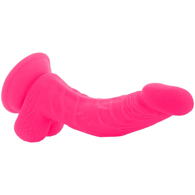 Vibromasseur télécommandé flexible rose 21,5 cm ventouse harnais TPE sans phalates