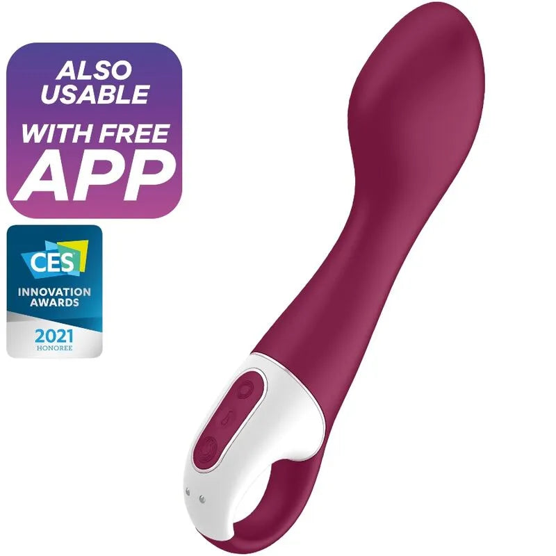 Vibromasseur érotique chauffant stimulation G-spot clitoridienne silicone médical rechargeable application contrôle écran tactile sextoy femmes couple