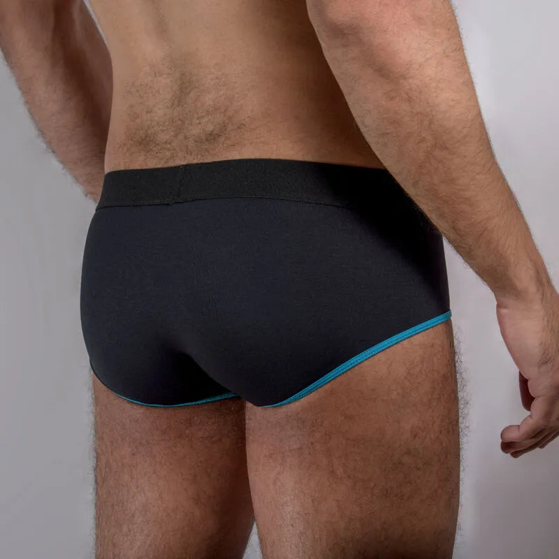 slip homme coupe classique respirant lycra jaune foncé rehaussement
