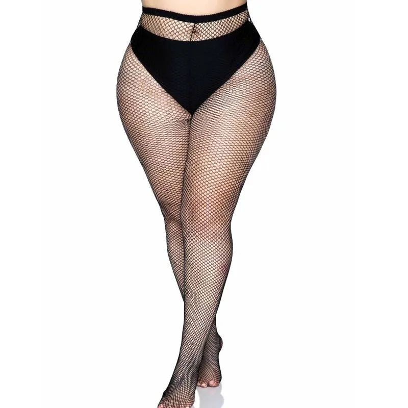 Collants résille noirs avec couture arrière, style rétro, élégance et séduction, ceinture confort, taille unique.
