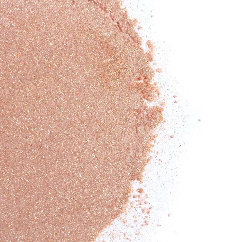 Poudre comestible dorée Secretplay, Fraise pétillante, Plumeau, Kit SENSORIEL pour érotisme et sensualité