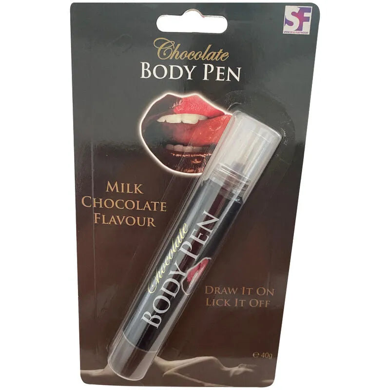 Stylo pour le corps au chocolat Spencer & Fleetwood comestible sensualité intimedessin sur la peau lubrifiant aphrodisiaque pour couples