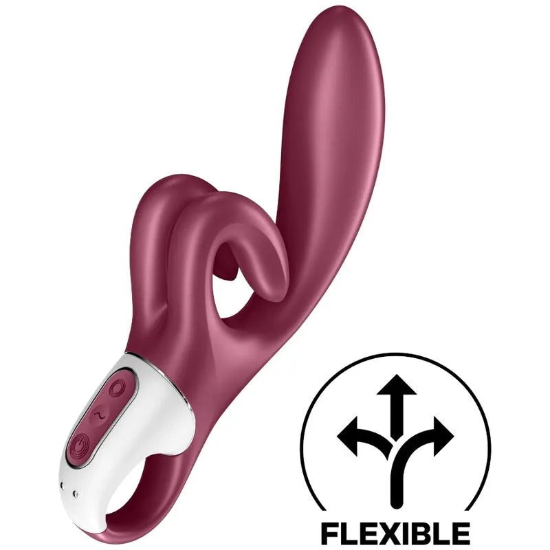 Vibromasseur flexible silicone médical stimulation double G-spot clitoridienne multi-vitesses hypoallergénique pour femme couple