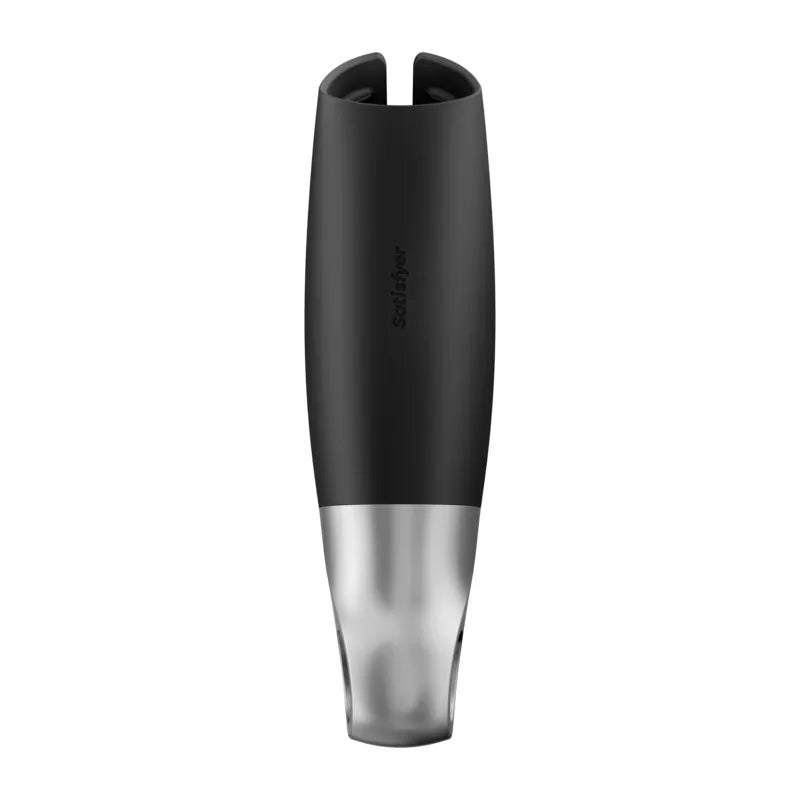 masturbateur puissant Satisfyer noir stimulation pénis silicone étanche rechargeable silencieux ergonomique compact portable application compatible garantie quinzeans hygiénique modes