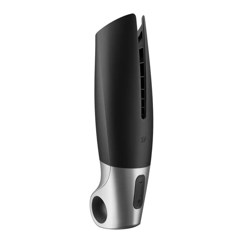 masturbateur puissant Satisfyer noir stimulation pénis silicone étanche rechargeable silencieux ergonomique compact portable application compatible garantie quinzeans hygiénique modes