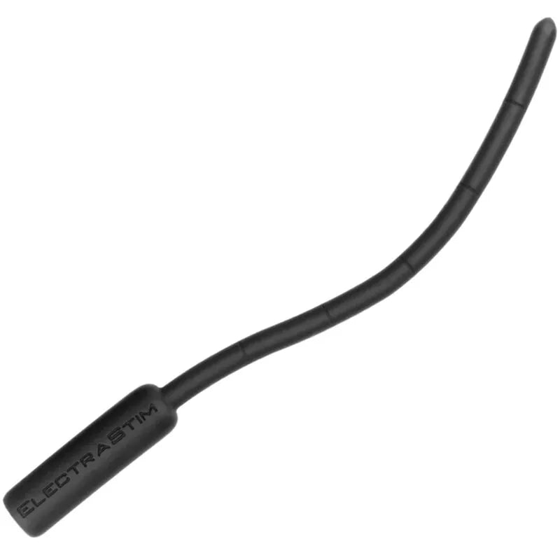 Sons urétraux silicone noir flexible électrostimulation bipolaire débutants 5mm 7mm