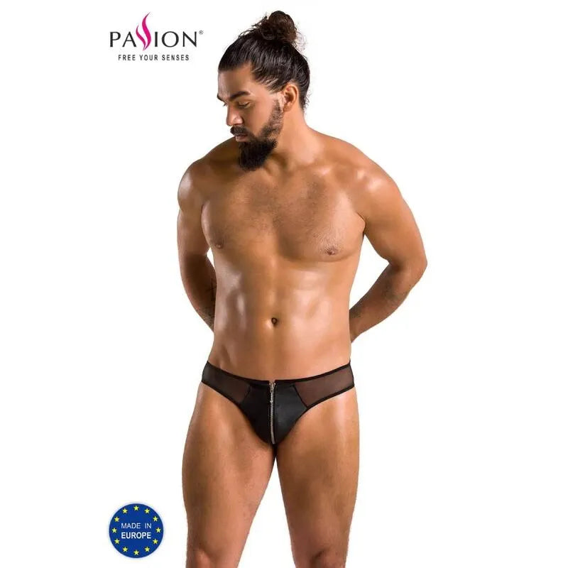 PASSION 042 Slip Timmy Noir Lingerie Innovante Certifiée Oeko-Tex Europe