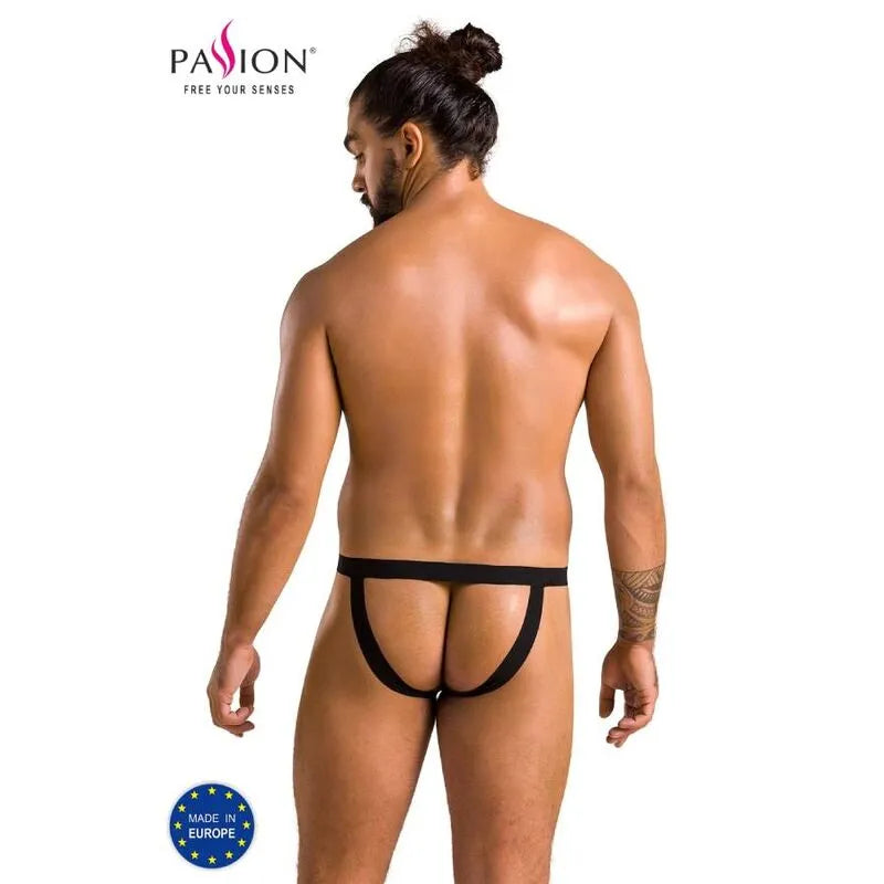 PASSION Slip Ouvert Noir Lingerie Innovante Certifiée Oeko-Tex Fabriquée UE
