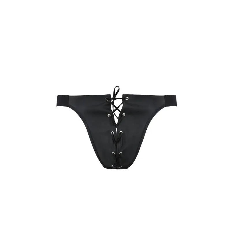 PASSION Slip Ouvert Noir Lingerie Innovante Certifiée Oeko-Tex Fabriquée UE