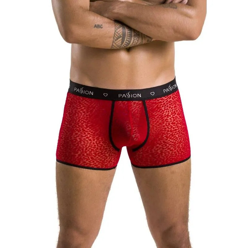 Passion lingerie short parker rouge moderne matériaux certifiés Oeko-Tex
