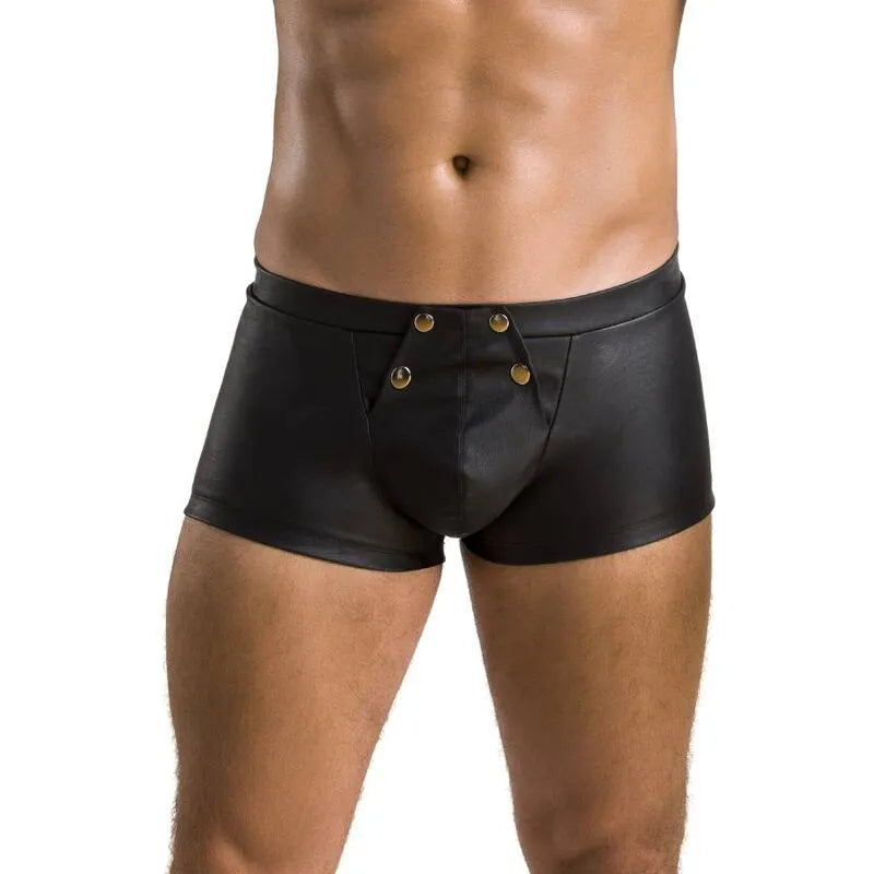 PASSION 050 SHORT PATRICK NOIR LINGERIE CERTIFIÉE OEKOTEX POLYURÉTHANE POLYESTER