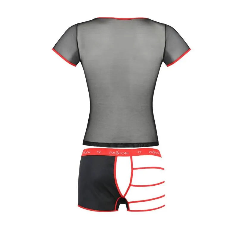 Ensemble lingerie noir moderne, certifié Oeko-Tex, fabrication européenne, design élégant et confort optimal.