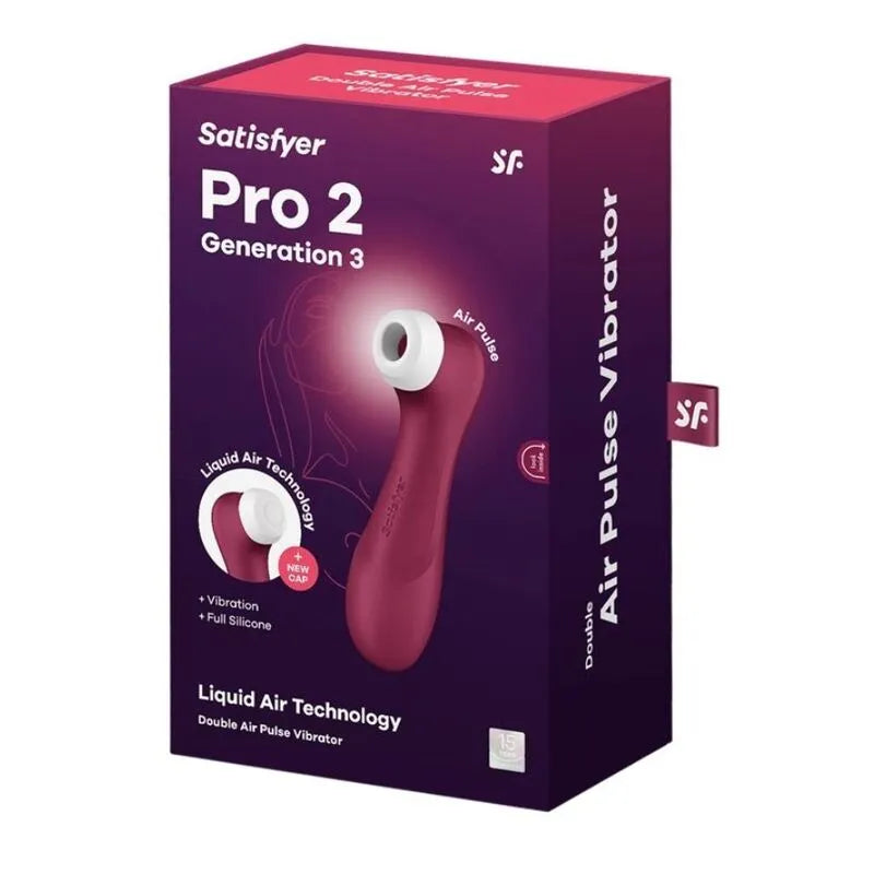 Satisfyer Pro 2 Gen3 Technologie Air Liquide Sextoy Vibrations Pulsations Érotique Silicone Médical Femme Couple