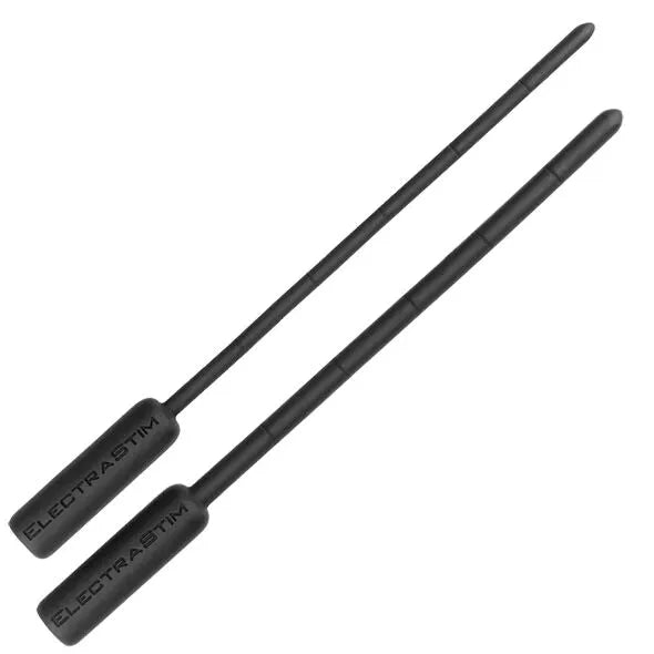 Sons urétraux silicone noir flexible électrostimulation bipolaire débutants 5mm 7mm
