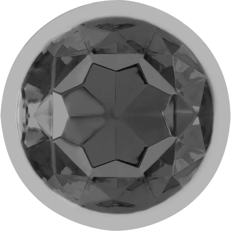 Plug anal métal aluminium conique bijou diamant taille moyenne sextoy plaisir intense couple usage sécurisé