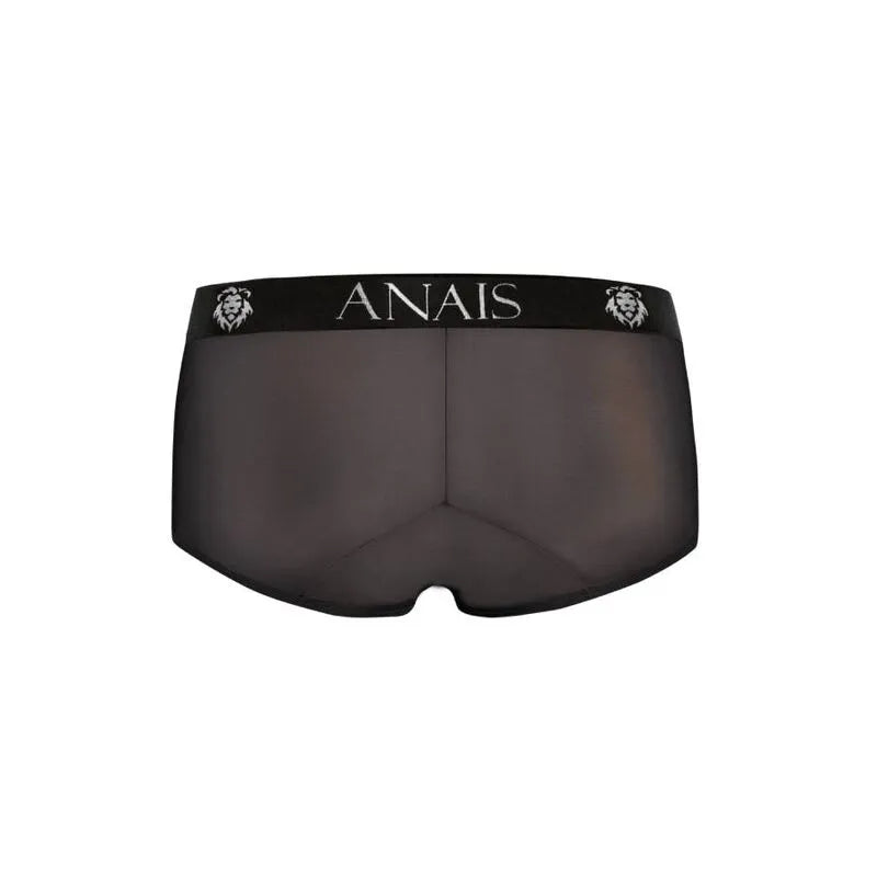 Culotte Éros pour homme en tulle noir, coupe sportive, finition élégante, ajustement parfait, Anais Apparel.