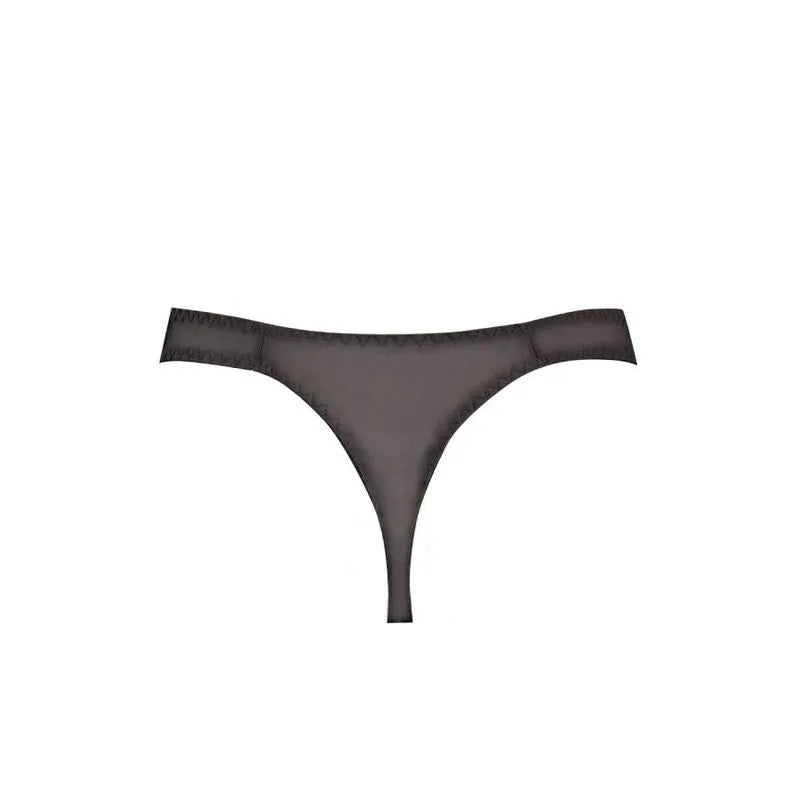 String homme noir en tulle avec finition élégante, élastique délicat, confort optimal, Anais Men Eros.