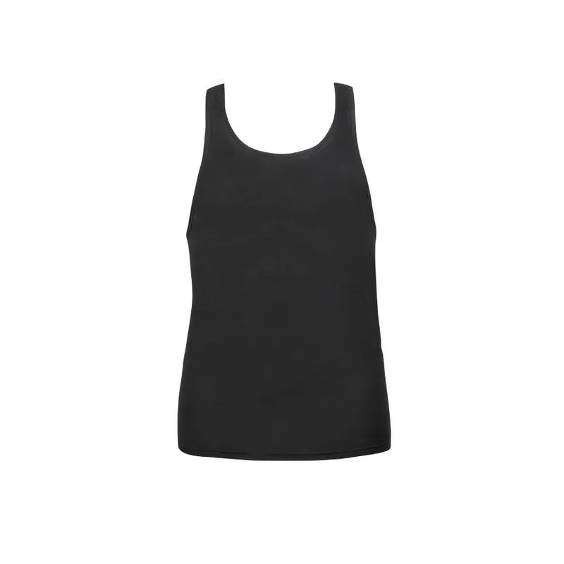 Débardeur homme sans manches noir, ajustement parfait, microfibre douce, Anais Apparel, style classique, lingerie sexy.