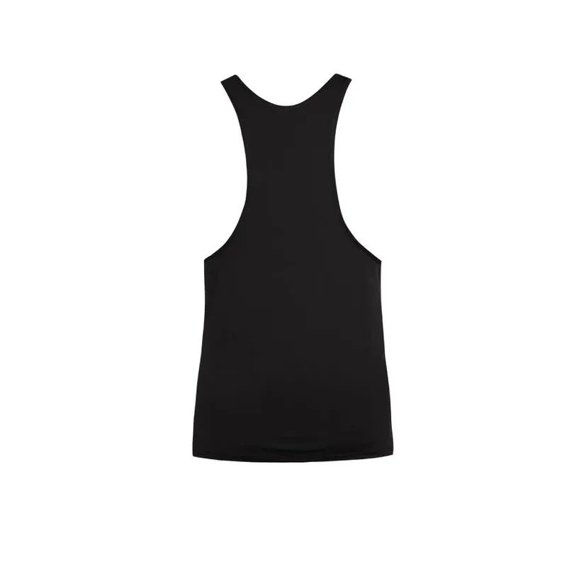 Débardeur homme sans manches noir en microfibre douce, ajustement parfait, style classique, Anais Apparel.