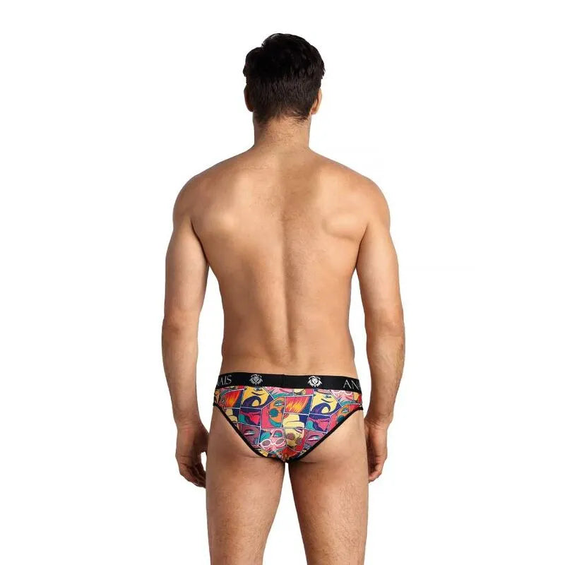 Slip homme comics, modal doux, couleur claire, bande élastique, 80% polyamide, 20% élasthanne, Anais Apparel.