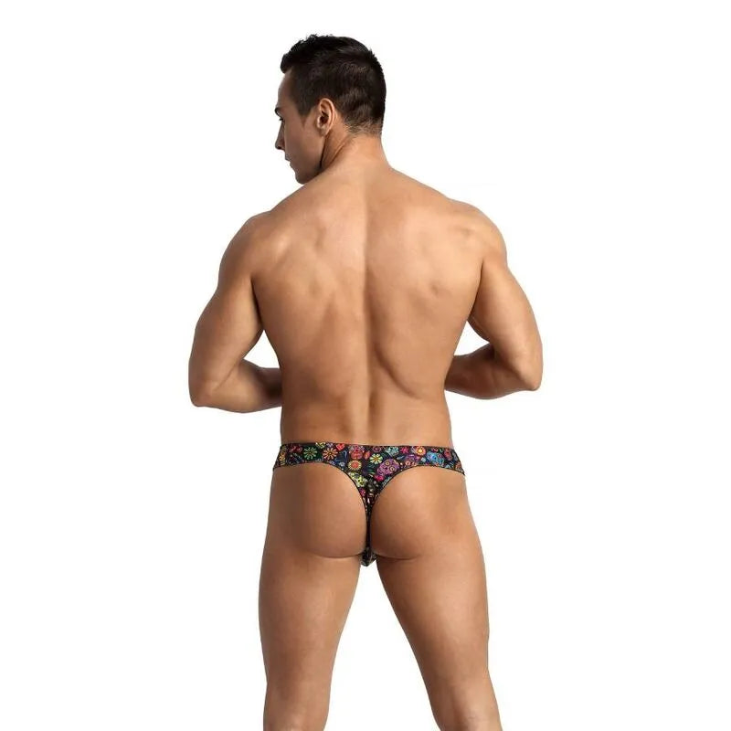 String homme coloré Anais Men Mexico, coupe ajustée, élastique délicat, design séduisant et confortable.